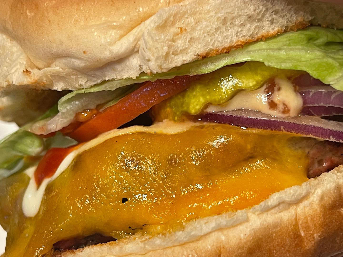 burger joint - Up close and personal •••#burgerjointnyc #burger #nyceats