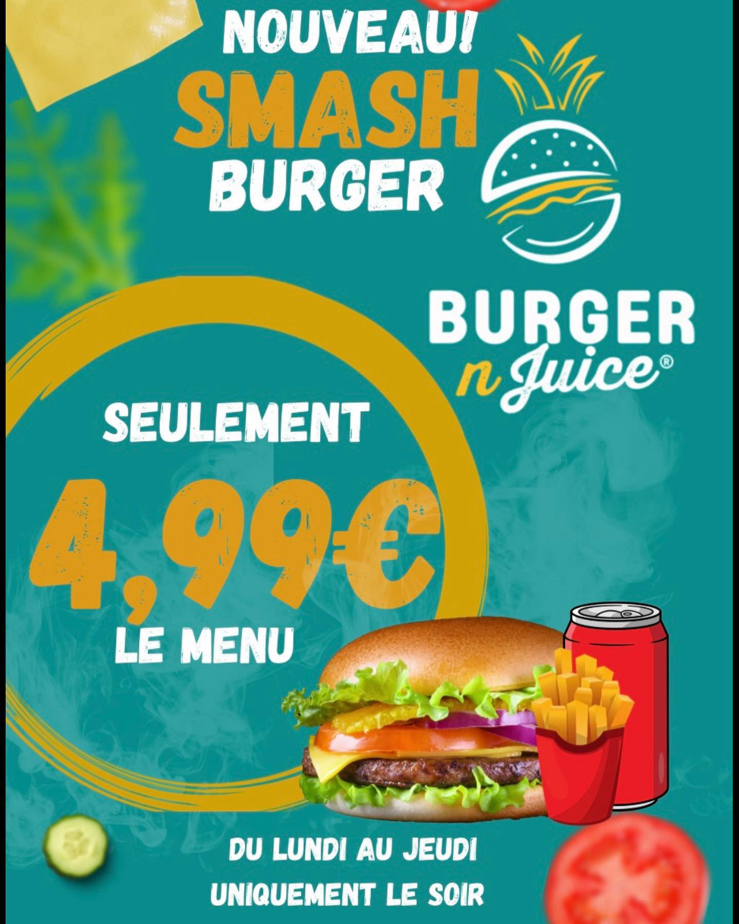 image  1 BURGER N JUICE PARIS 15 & 9ème - NOUVEAUTÉ chez Burger N Juice
