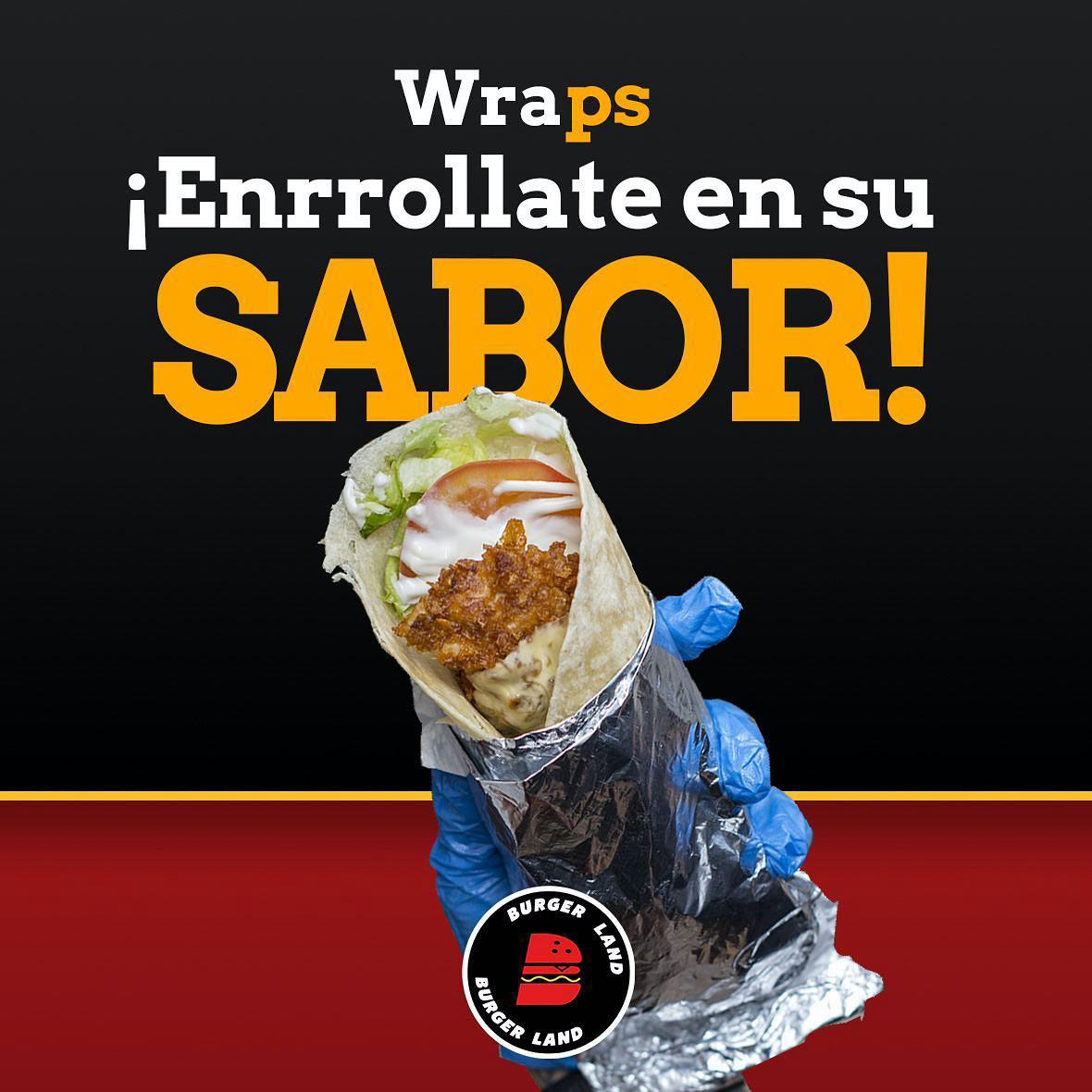 image  1 BurgerLand Barinas - Muy poco los hemos mencionado, pero nuestros #Wraps son únicos y deliciosos, ad